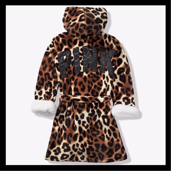 NIP PINK SHERPA LINED ROBE - Picture 2 of 6